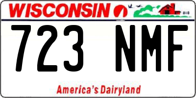 WI license plate 723NMF