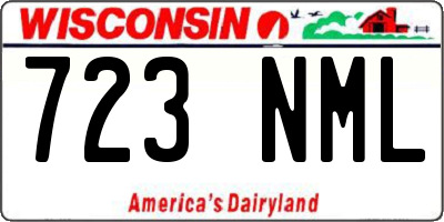 WI license plate 723NML
