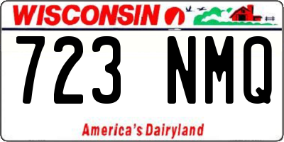 WI license plate 723NMQ