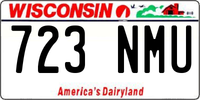 WI license plate 723NMU