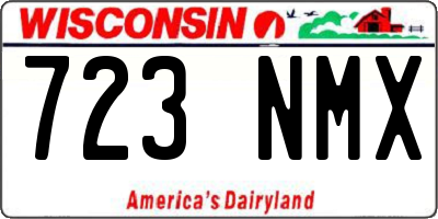 WI license plate 723NMX