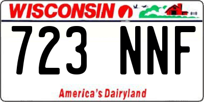 WI license plate 723NNF