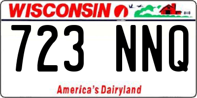 WI license plate 723NNQ