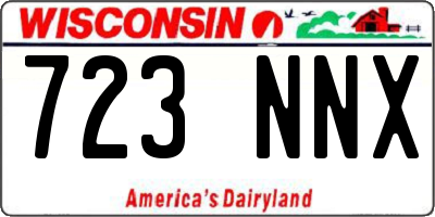 WI license plate 723NNX