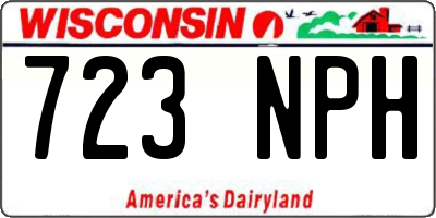 WI license plate 723NPH