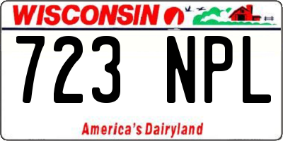 WI license plate 723NPL