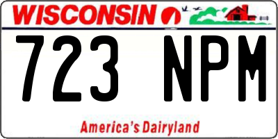WI license plate 723NPM