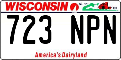 WI license plate 723NPN