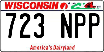 WI license plate 723NPP