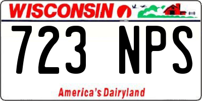 WI license plate 723NPS