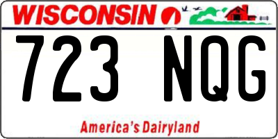 WI license plate 723NQG