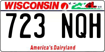 WI license plate 723NQH