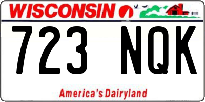 WI license plate 723NQK