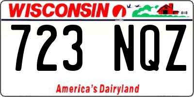 WI license plate 723NQZ