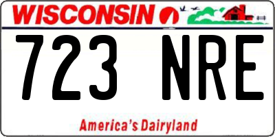 WI license plate 723NRE