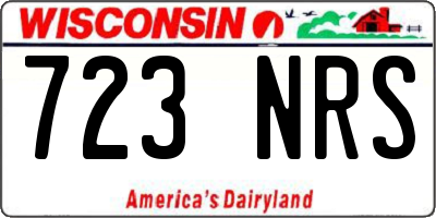 WI license plate 723NRS
