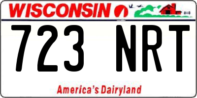 WI license plate 723NRT