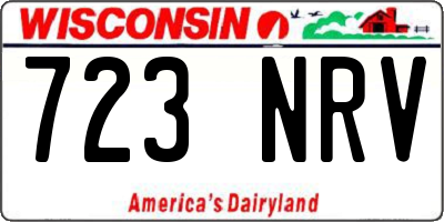 WI license plate 723NRV