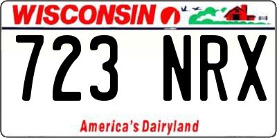 WI license plate 723NRX