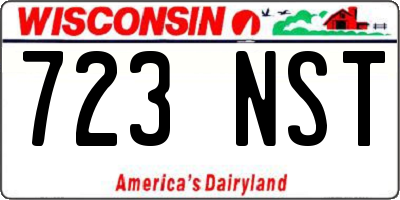 WI license plate 723NST