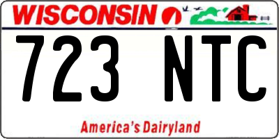 WI license plate 723NTC