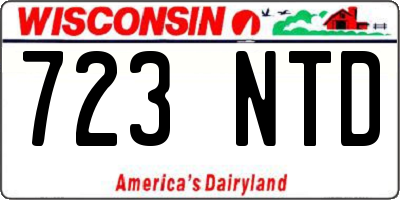 WI license plate 723NTD