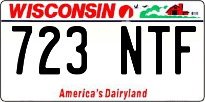 WI license plate 723NTF