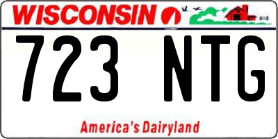 WI license plate 723NTG