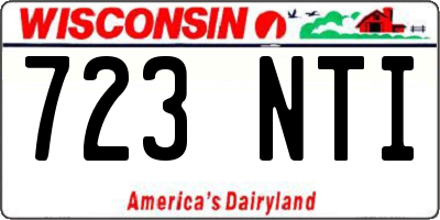 WI license plate 723NTI