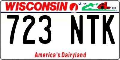 WI license plate 723NTK