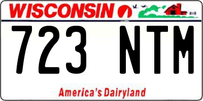 WI license plate 723NTM