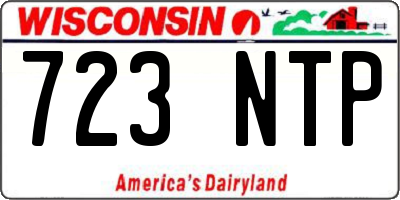 WI license plate 723NTP