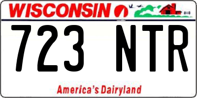 WI license plate 723NTR