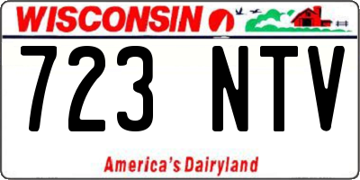WI license plate 723NTV