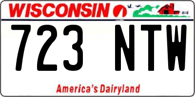 WI license plate 723NTW