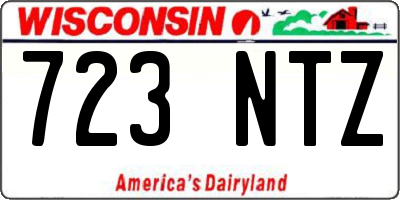 WI license plate 723NTZ