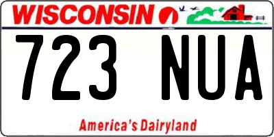 WI license plate 723NUA