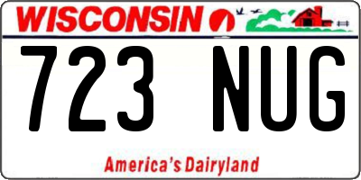 WI license plate 723NUG