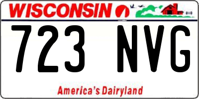 WI license plate 723NVG