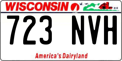 WI license plate 723NVH