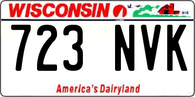 WI license plate 723NVK