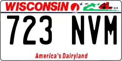 WI license plate 723NVM