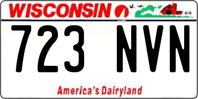 WI license plate 723NVN