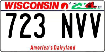 WI license plate 723NVV
