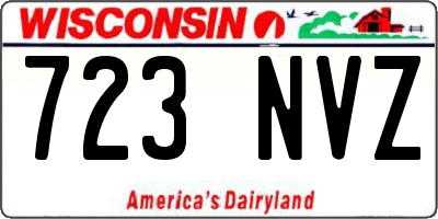 WI license plate 723NVZ