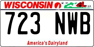 WI license plate 723NWB