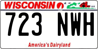 WI license plate 723NWH