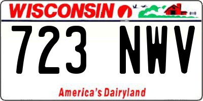 WI license plate 723NWV