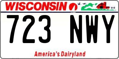 WI license plate 723NWY