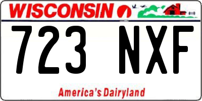 WI license plate 723NXF